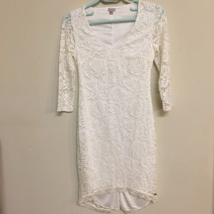 NWOT guess lace long sleeve dress, size xs